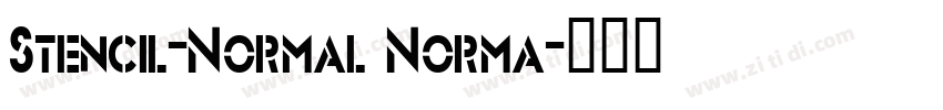 Stencil-Normal Norma字体转换